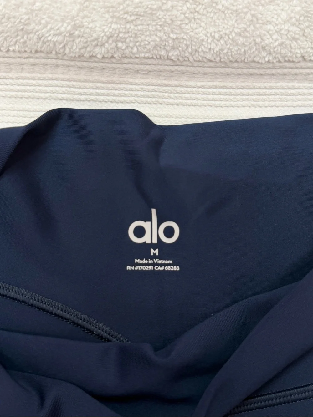 ALO Yoga High-Rise Navy Bike Shorts